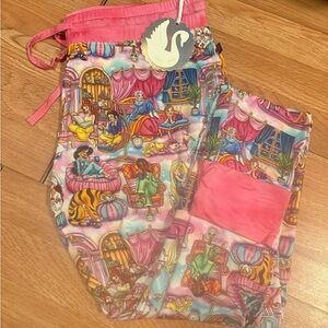 Sugar Swan Princess Sleepover Adult Bamboo Joggers Size Medium *New with Tags*